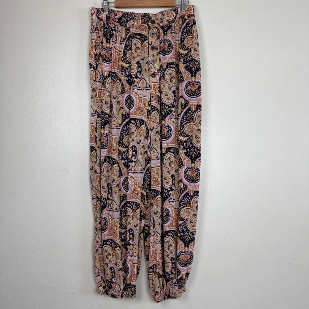 Anthropologie Multicolor Paisley Harem Pants